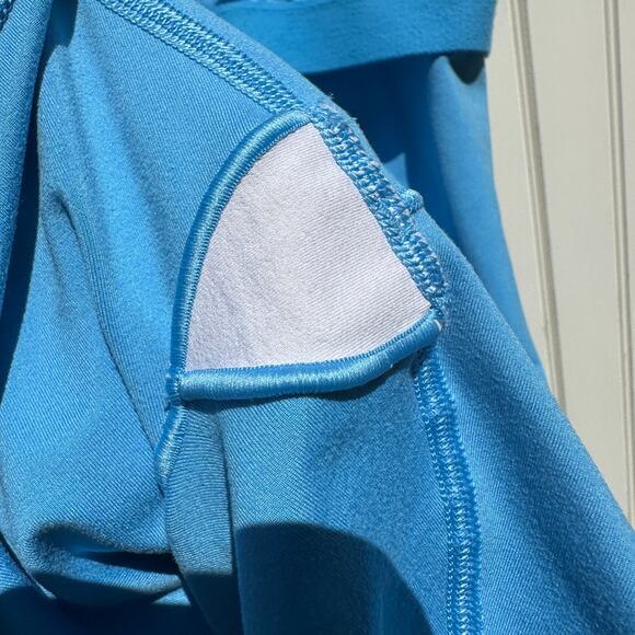 Alo Yoga Alosoft Suns Out Onesie Azure Blue Size Medium Limited Edition Romper - Picture 11 of 16